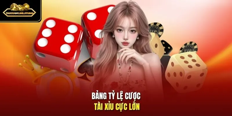 Bảng tỷ lệ cược Tài Xỉu cực lớn