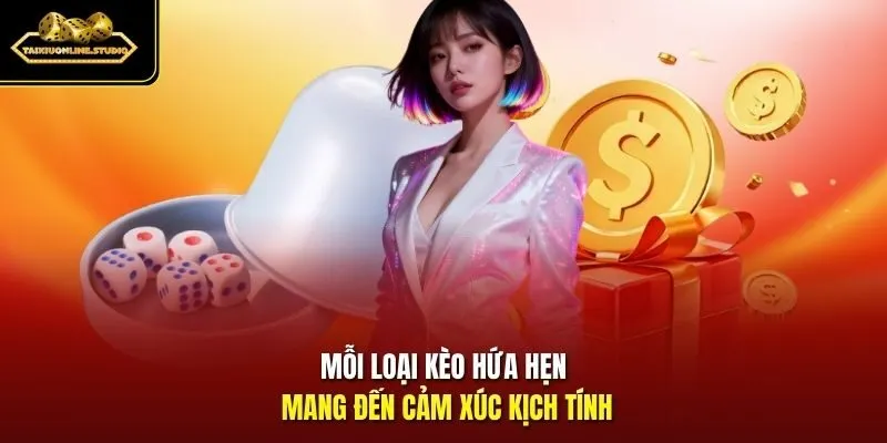 Mỗi loại kèo hứa hẹn mang đến cảm xúc kịch tính
