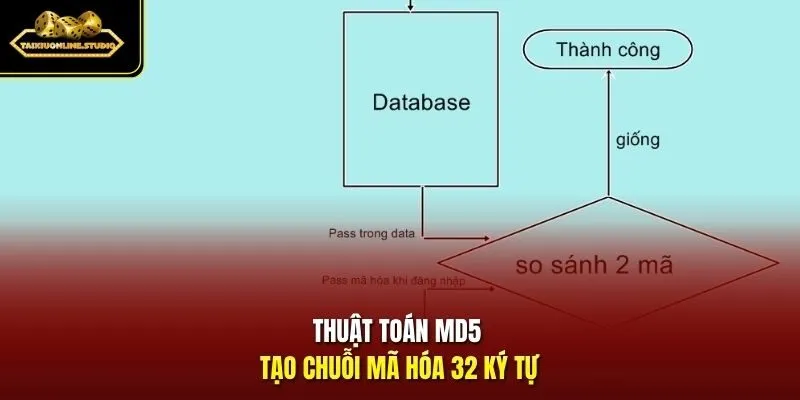 Thuật toán MD5 tạo chuỗi mã hóa 32 ký tự